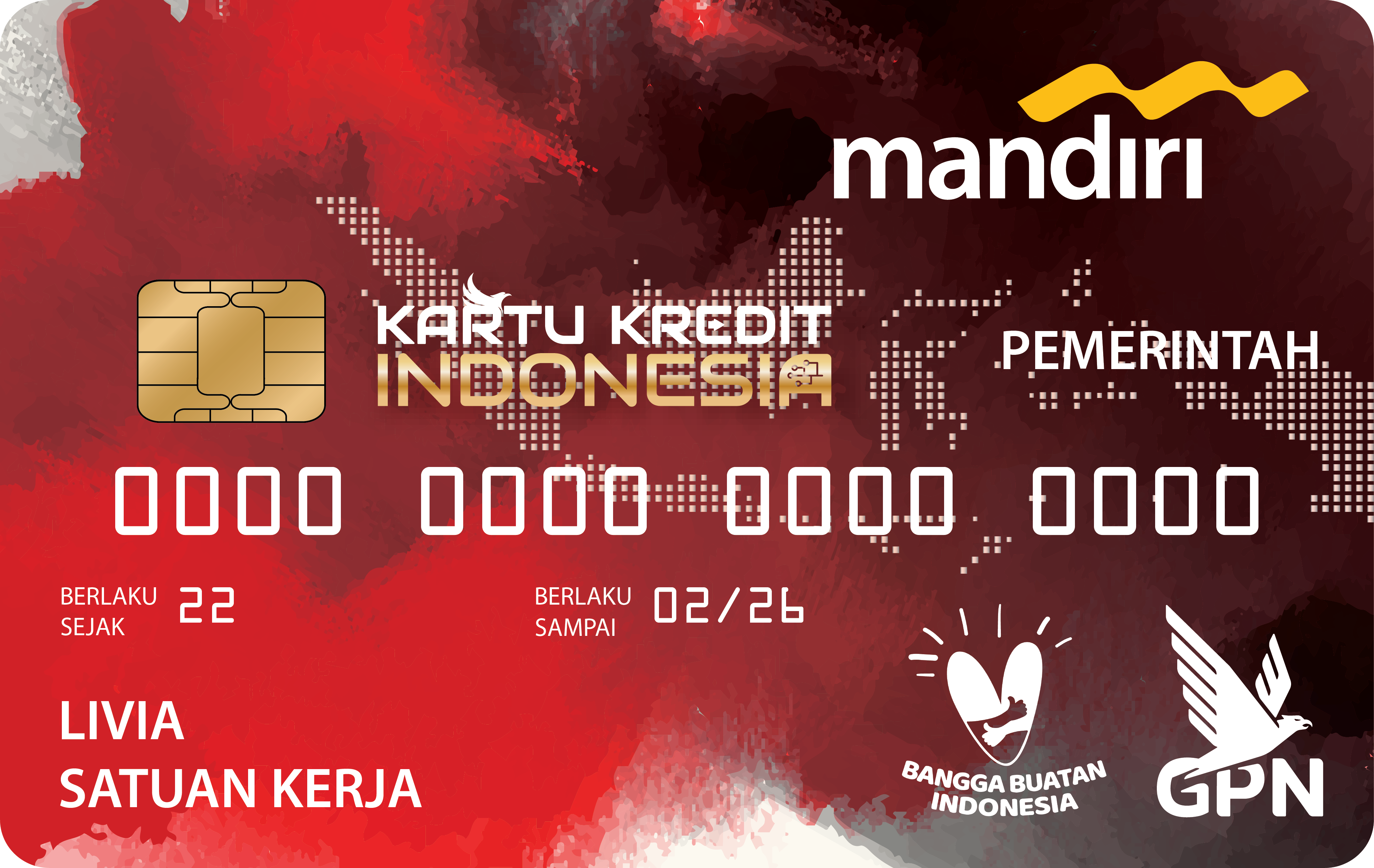 Mandiri Kartu Kredit Pemerintah Domestik / Kartu Kredit Indonesia